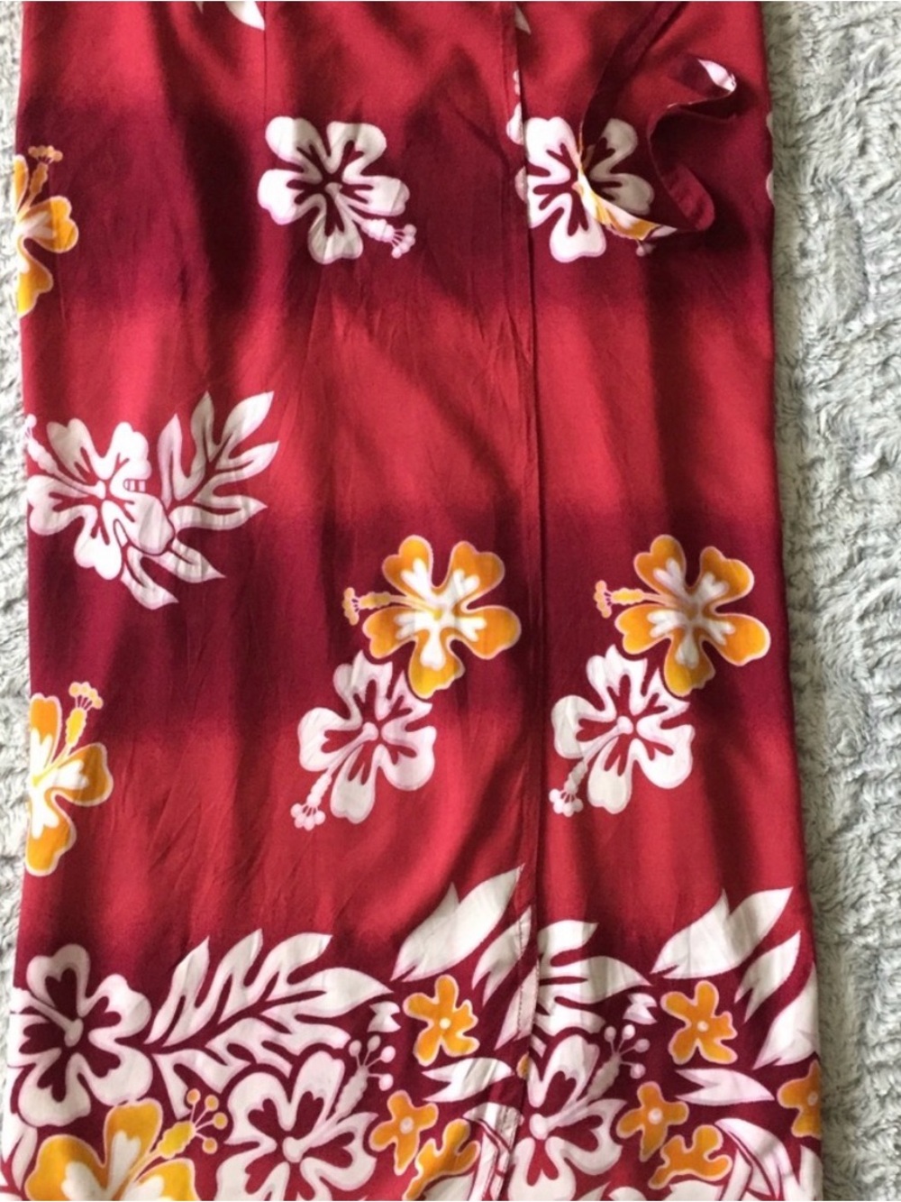 Make offer! Red Floral Hawaiian Maxi Skirt Sarong